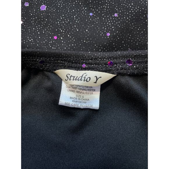 Vintage Y2K Strapless Sparkly Tube Top / STUDIO Y / Sz S / Indie Sleaze Glam - Picture 8 of 8